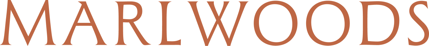 The image displays the word "MARLWOODS" in large, orange letters.